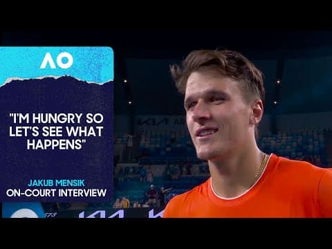 Jakub Mensik On-Court Interview | Australian Open 2026 Third Round