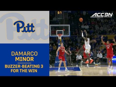 Pitt Transfer Damarco Minor's Huge Buzzer-Beating Three