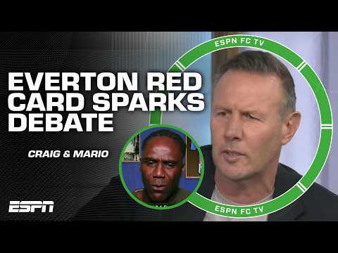 Idrissa Gana Gueye's red card vs. Manchester United sparks DEBATE on ESPN FC 👀