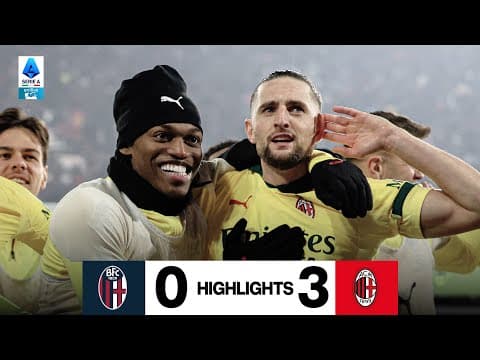 Loftus-Cheek, Nkunku, Rabiot: tris rossonero | Bologna 0-3 AC Milan | Highlights Serie A