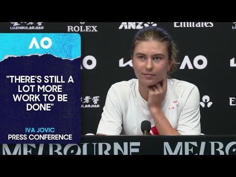 Iva Jovic Press Conference | Australian Open 2026 Fourth Round