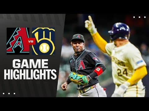 D-backs vs. Brewers Game Highlights (8/25/25) | MLB Highlights