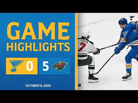 Game Highlights: Wild 5, Blues 0
