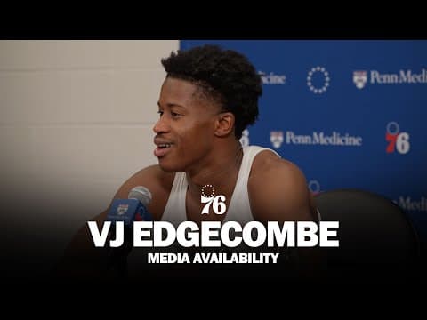 Philadelphia 76ers Postgame Media Availability 🎙️ | VJ Edgecombe | 01.07.26