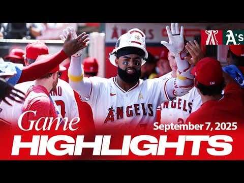 A's vs. Angels Game Highlights (9/7/25) | MLB Highlights