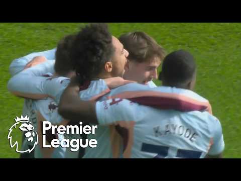 Mikkel Damsgaard heads Brentord in front of Burnley | Premier League | NBC Sports