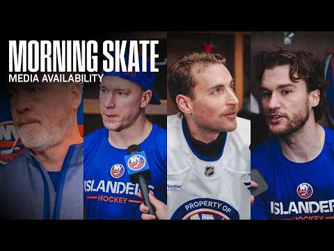 New York Islanders Morning Skate Availability | NYI vs NYR