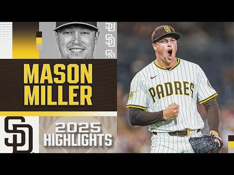 Mason Miller's best moments in 2025 😤 (Athletics & Padres highlights from the flamethrowing closer)