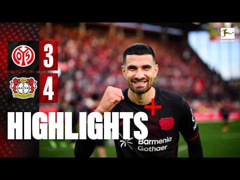4-3 victory – All Bayer 04 goals at Mainz 05 | Grimaldo | Terrier | Kofane | AI commentator