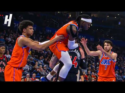 Luguentz Dort RIDES Sandro Mamukelashvili’s Shoulders 😂