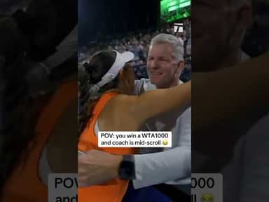 Jess was like 🤷♀️😂 #wta #tennis