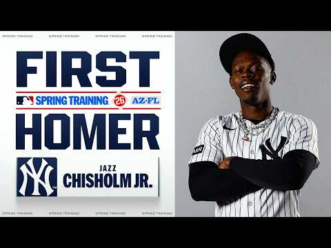 Jazz Chisholm Jr. SMASHES his first home run of Spring Training 🎶⚾️ | MLB Highlights