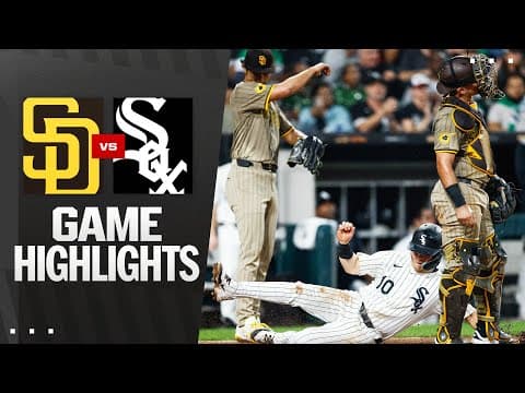 Padres vs. White Sox Game Highlights (9/20/25) | MLB Highlights