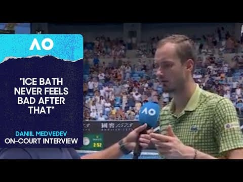 Daniil Medvedev On-Court Interview | Australian Open 2026 First Round