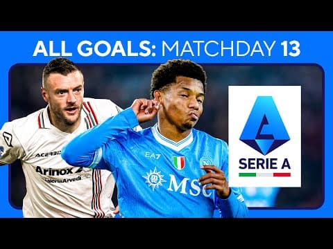 EVERY GOAL from Matchday 13 in SERIE A: David Neres on 🔥 | Vardy finding form in Italy | CBS Sports