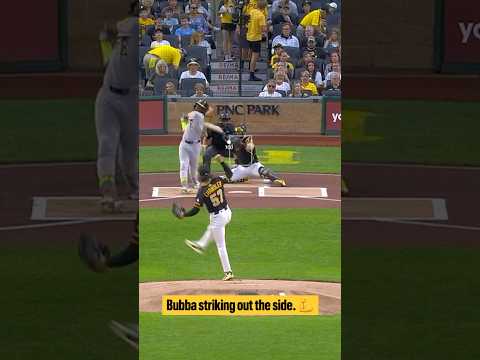 3 straight strikeouts from Bubba to start the game.