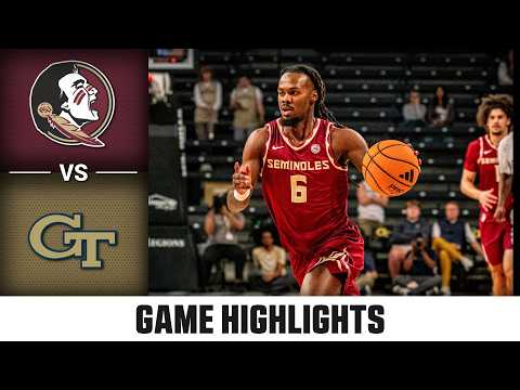 Florida State vs. Georgia Tech Game Highlights | 2025-26 ACC Men's Basketball