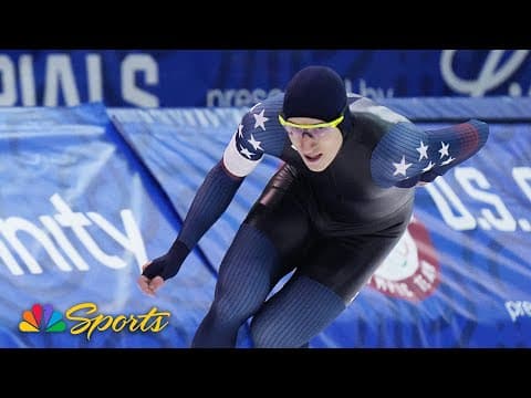 Jordan Stolz dominates mass start at Trials; Ethan Cepuran nets Olympic bid | NBC Sports