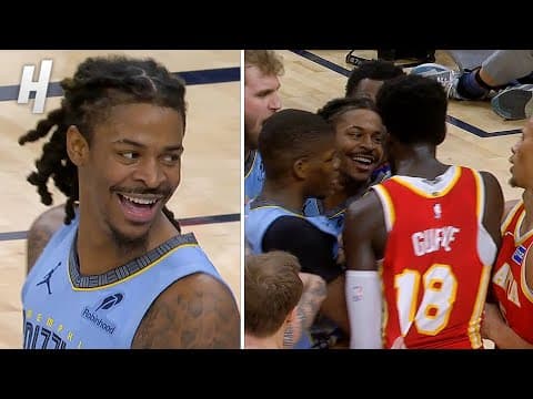 Ja Morant SHOVES Mouhamed Gueye π³ Things Get HEATED