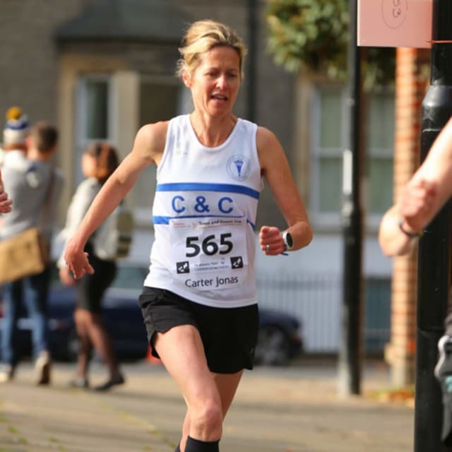 NICOLA McBRIDE. Top veteran runner. Gain without pain!