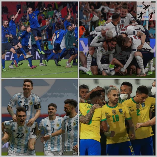 Italia vs. Inggris di Final EURO 2020 dan Brazil vs. Argentina di Final Copa America 2021