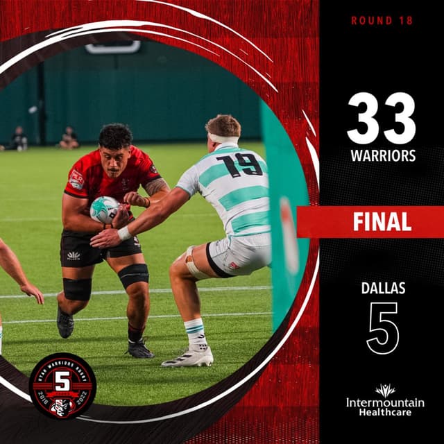Utah Warriors' Danny Christensen and Bailey Wilson speak after a 33-5 win over Dallas Jackals to cap 2022 season