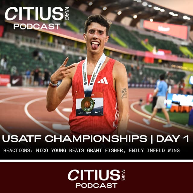 USATF OUTDOOR CHAMPIONSHIPS | DAY 1 REACTION SHOW: NICO YOUNG BEATS GRANT FISHER, EMILY INFELD WINS