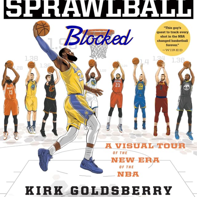 Kirk Goldsberry's Sprawlballl (2019) perfectly predicted the NBA's three point glut