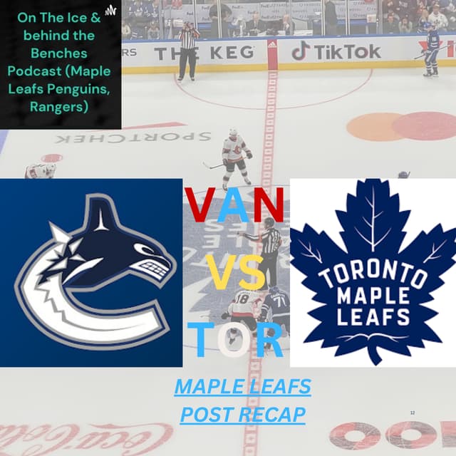 Maple Leaf Post Recap "A showdown of Canadien Team versus Canadien Team 1 of 2 meeting in Toronto
