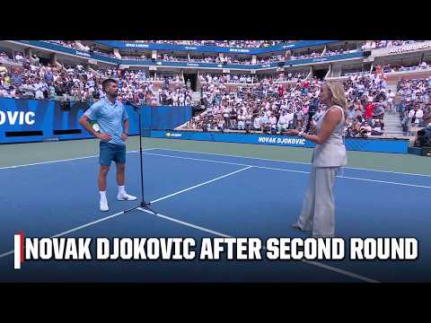 Novak Djokovic praises Zachary Svajda for fighting through injury in second round π€ | 2025 US Open