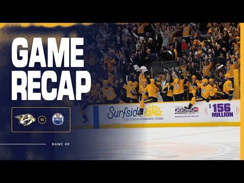 PREDS WIN: Game Highlights vs Edmonton Oilers: Jan. 13