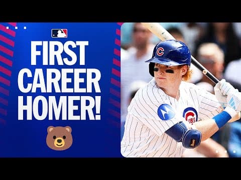 FIRST CAREER HOMER! Cubs No. 1 prospect Owen Caissie blasts his first big league home run!