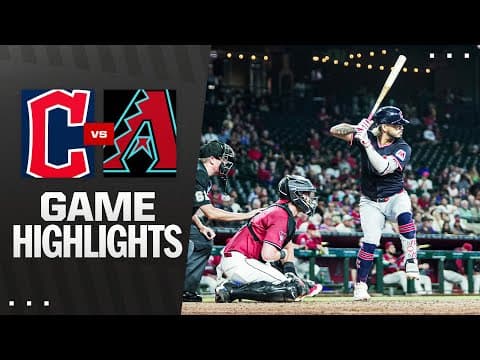 Guardians vs. D-backs Game Highlights (8/20/25) | MLB Highlights
