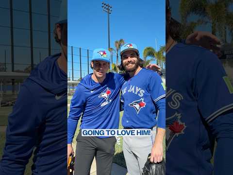 Ernie Clement and Dylan Cease are friends already 🤗 #MLB #Toronto #BlueJays #SpringTraining