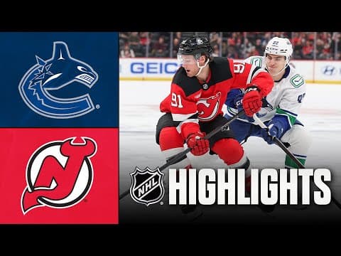 Canucks vs. Devils | NHL Highlights | December 14, 2025