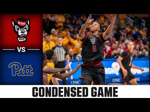 NC State vs. Pitt Condensed Game | 2025-26 ACC Men's Basketball