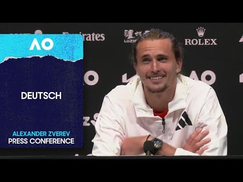Alexander Zverev Press Conference in Deutsch | Australian Open 2026 Second Round