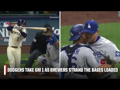 Dodgers take Game 1 😤 Blake Treinen secures win with a strikeout with bases loaded 🤯 | ESPN MLB