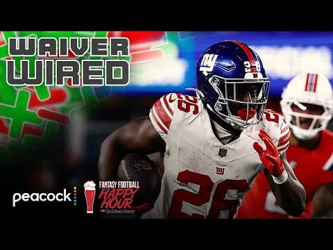 Devin Singletary leads top RB waiver targets Week 14 | Fantasy Football Happy Hour | NFL on NBC