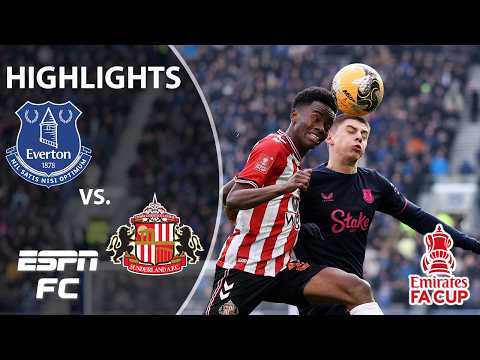 DOWN TO PENALTIES ⚡️ Sunderland vs. Everton | FA Cup Highlights | ESPN FC