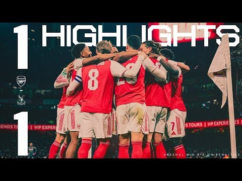 SHOOT-OUT WINNERS, THROUGH TO THE SEMIS | HIGHLIGHTS | Arsenal vs Crystal Palace (1-1) | Carabao Cup