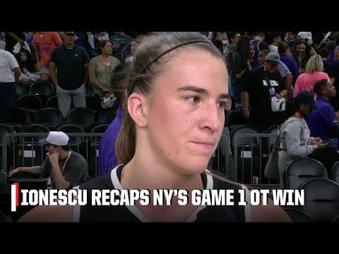 Sabrina Ionescu says Natasha Cloud was ‘everything for us’ in Liberty’s Game 1 win | WNBA on ESPN