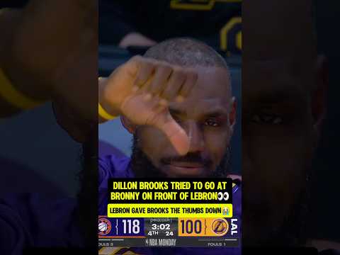 Bron saw Brooks TRY to COOK BronnyðŸ˜