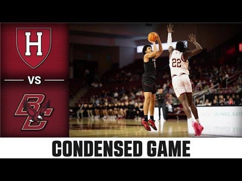 Harvard vs. Boston College Condensed Game | 2025-26 ACC Men's Basketball
