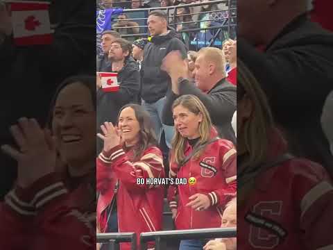 Bo Horvat's dad🥹 #MilanoCortina2026