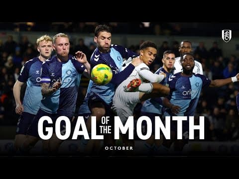 GOAL OF THE MONTH | OCTOBER | Farhaan Ali Wahid’s strike wins GOTM