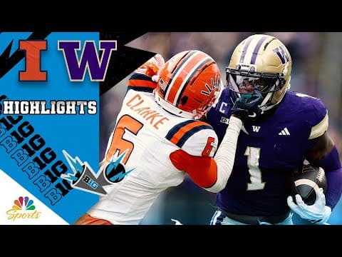 Illinois Illini vs. Washington Huskies | COLLEGE FOOTBALL HIGHLIGHTS | 10/25/2025 | NBC Sports