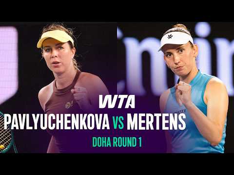 Anastasia Pavlyuchenkova vs. Elise Mertens | 2026 Doha Round 1 | WTA Match Highlights