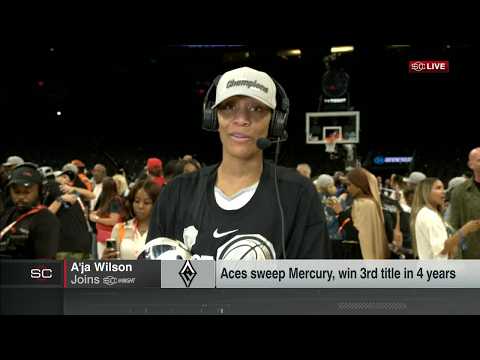 A'ja Wilson invites BeyoncĂ© to the Aces' Championship parade đ€Ł | SportsCenter