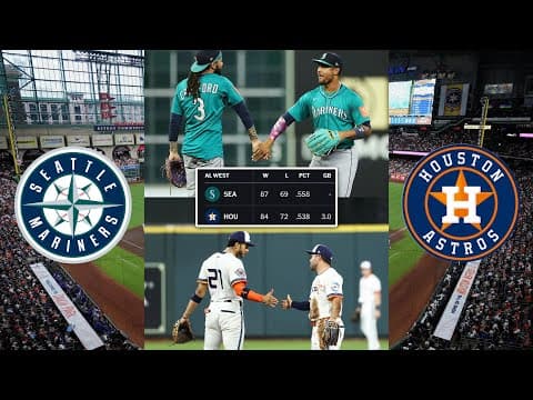SERIES RECAP: The Mariners sweep the Astros out of first place for the AL West lead ๐ซข๐งน๐คฏ